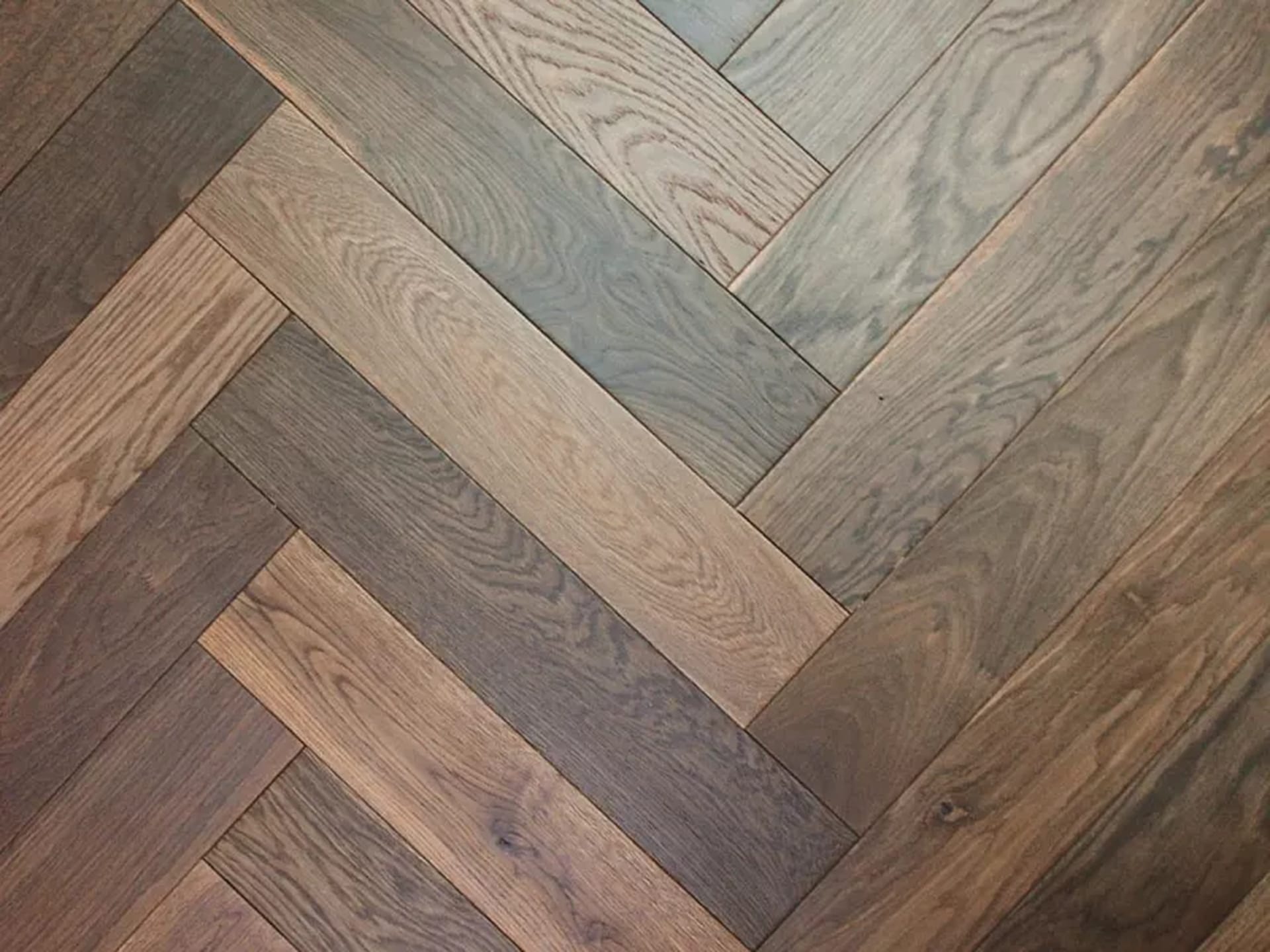 Herringbone Dark Smoked Oak